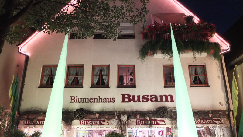 Blumenhaus beim Lichterfest