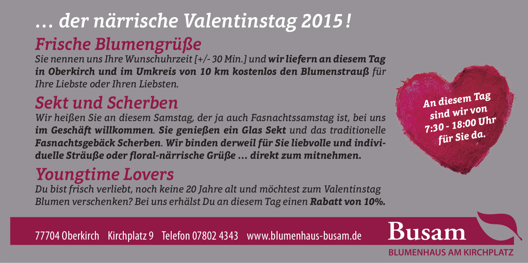 Valentinstag 2015